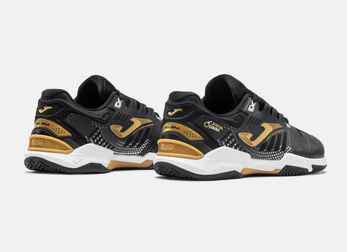 Joma Slam Padel Shoes - Black/Gold (World Padel Tour Edition)