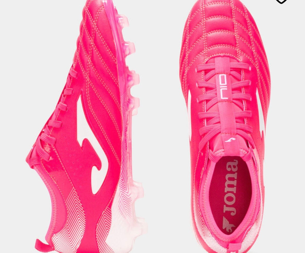 Joma N10 Rugby Boots - Hot Pink/White