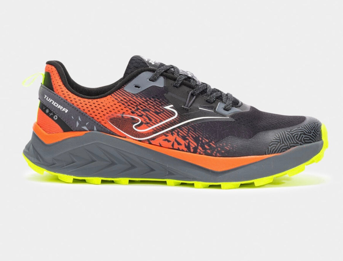 Joma Tundra 2.0 Trail Running Shoes - Black/Orange/Neon Yellow