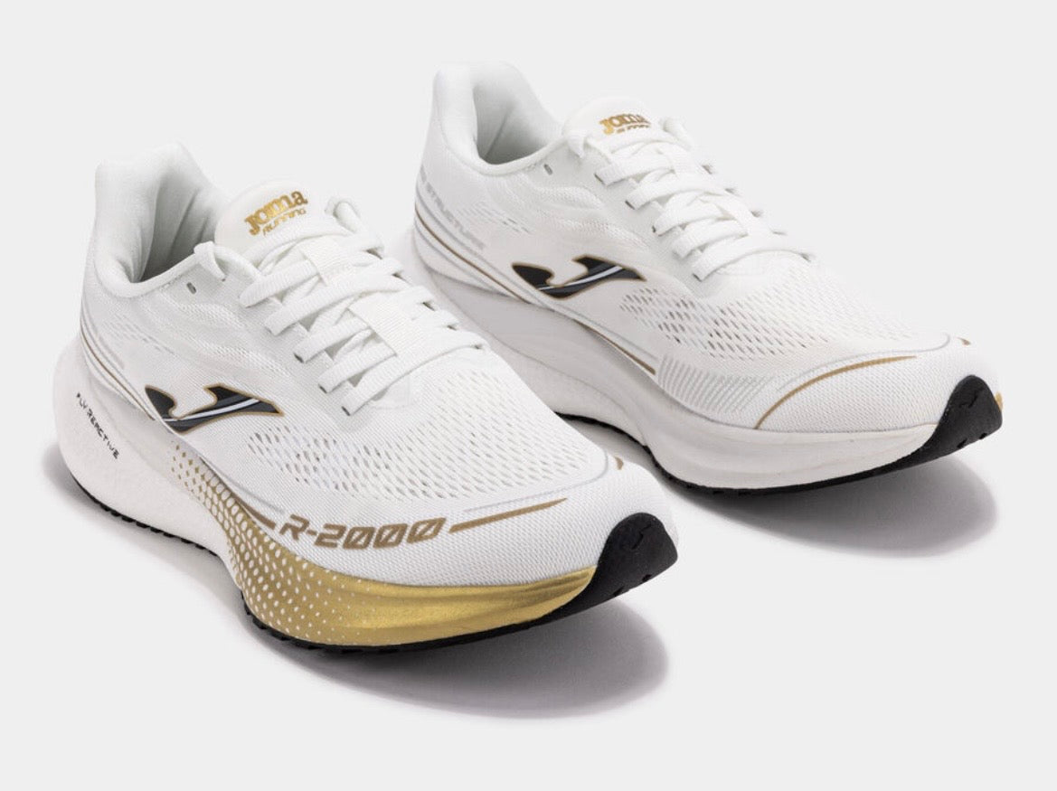 Joma R2000 25 Unisex Running Shoes - White/Gold